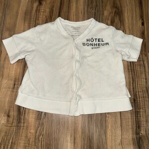Hôtel Bonheur Kids White Button Down Shirt